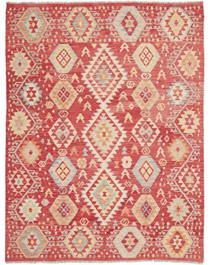 Tappeto Kilim Afghanistan marrone rosso 181x239