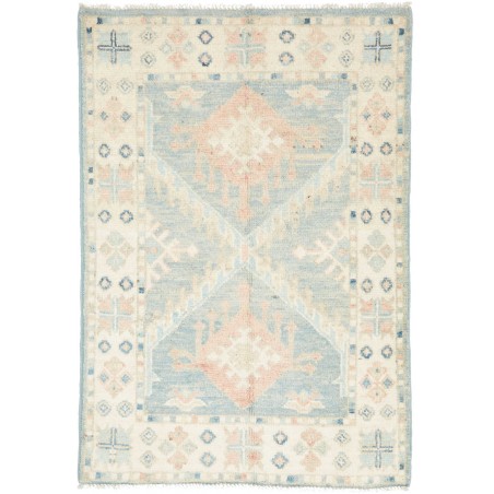Tappeto Kazak Afghanistan bianco 63x92