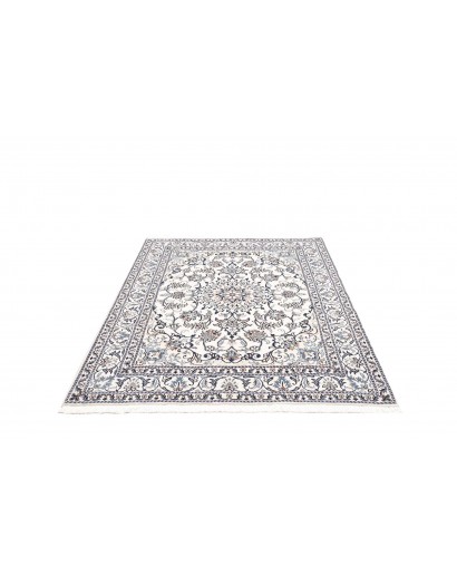 Tappeto Nain Kashmar Persia beige azzurro 168x238