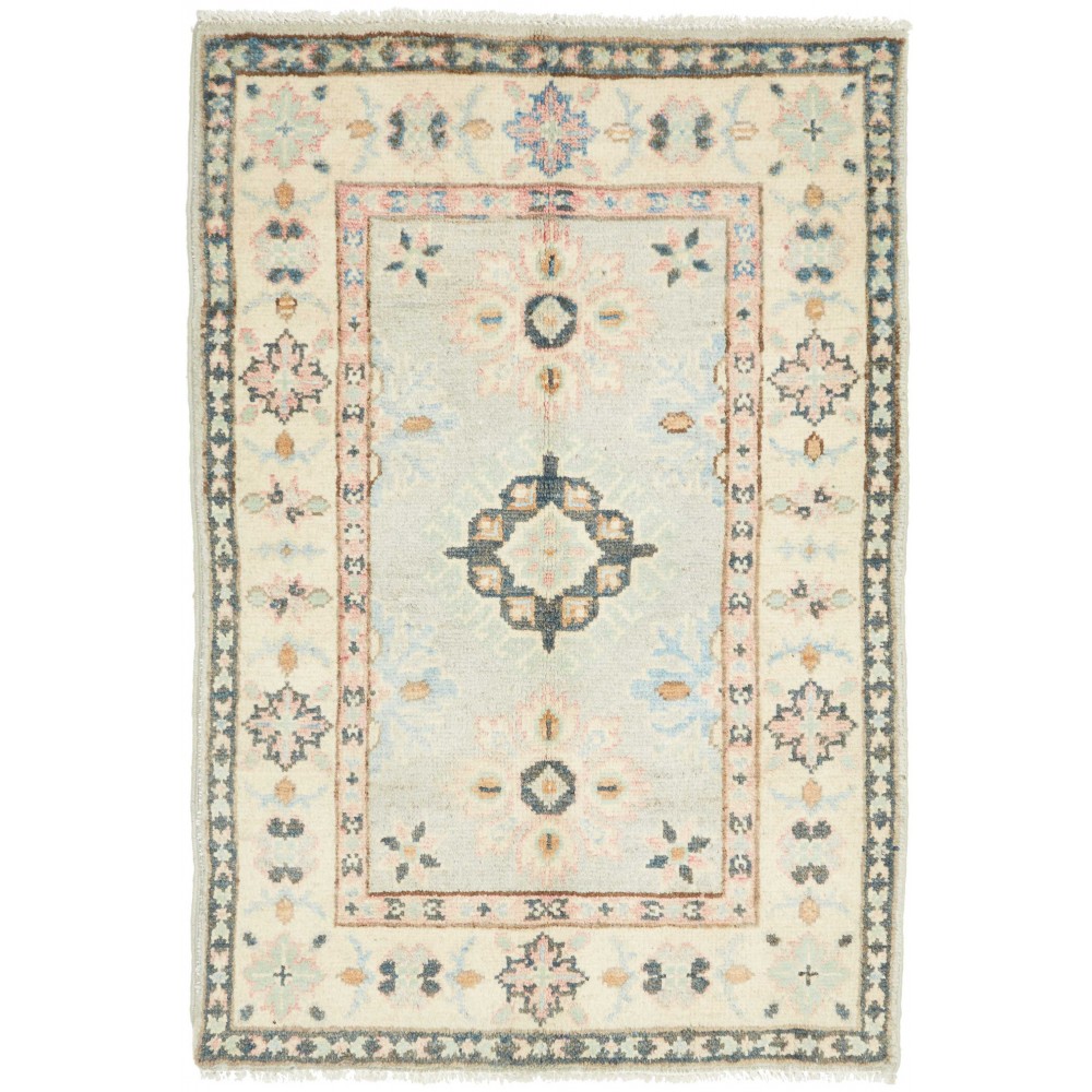 Tappeto Kazak Afghanistan bianco 64x95