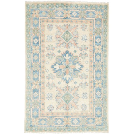 Tappeto Kazak Afghanistan bianco grigio 61x94