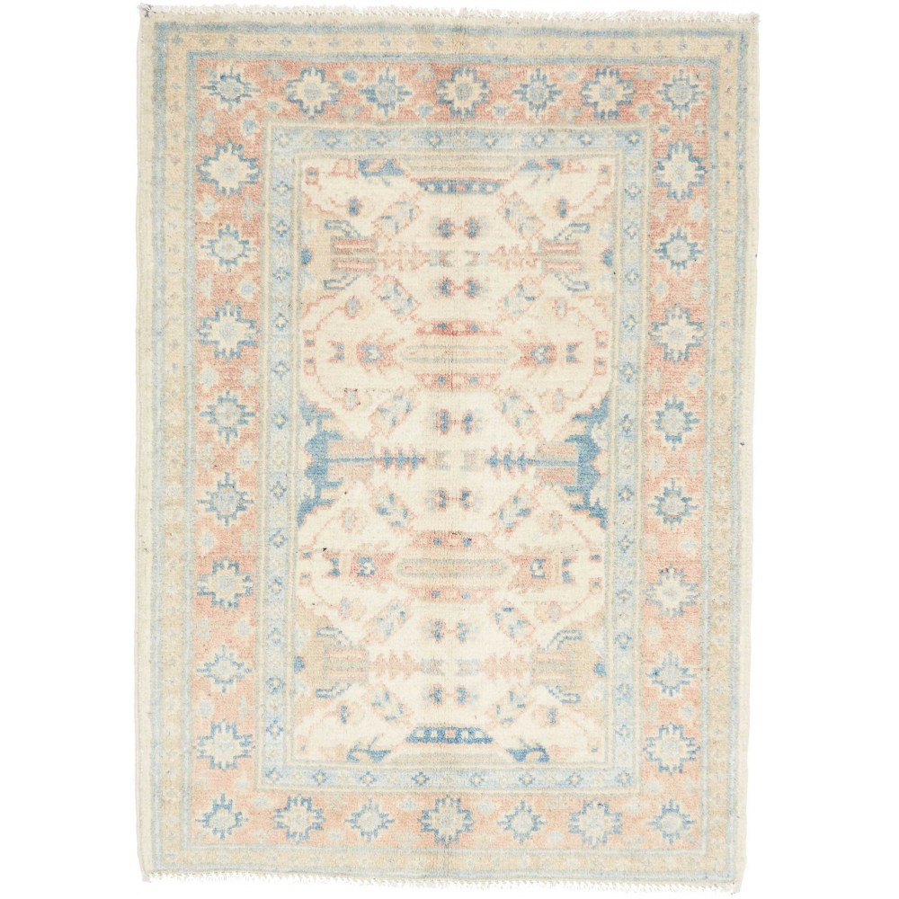 Tappeto Kazak Afghanistan bianco 66x90