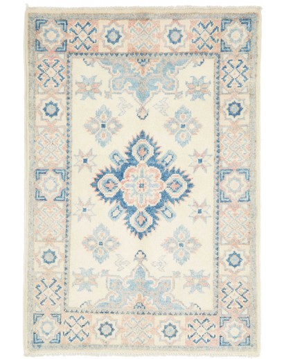 Tappeto Kazak Afghanistan bianco 62x90