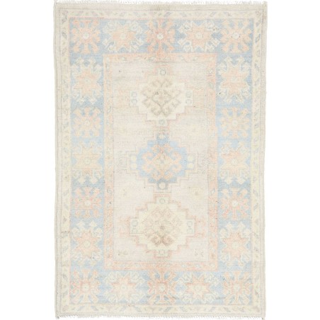 Tappeto Kazak Afghanistan bianco 62x91