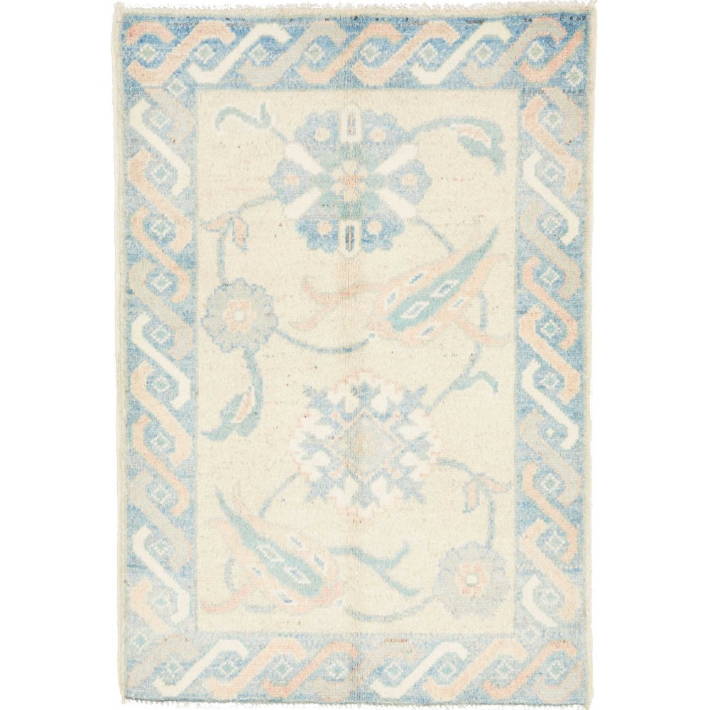 Tappeto Kazak Afghanistan bianco 63x91