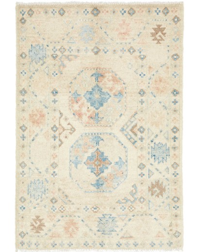 Tappeto Kazak Afghanistan bianco 60x89
