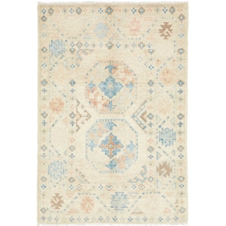 Tappeto Kazak Afghanistan bianco 60x89