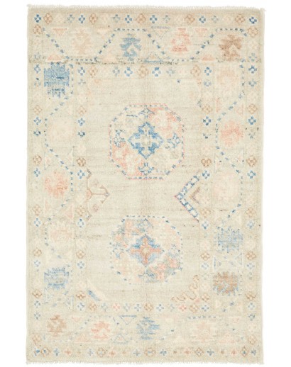 Tappeto Kazak Afghanistan bianco 61x92