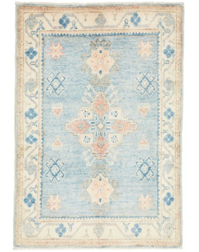 Tappeto Kazak Afghanistan bianco 63x91