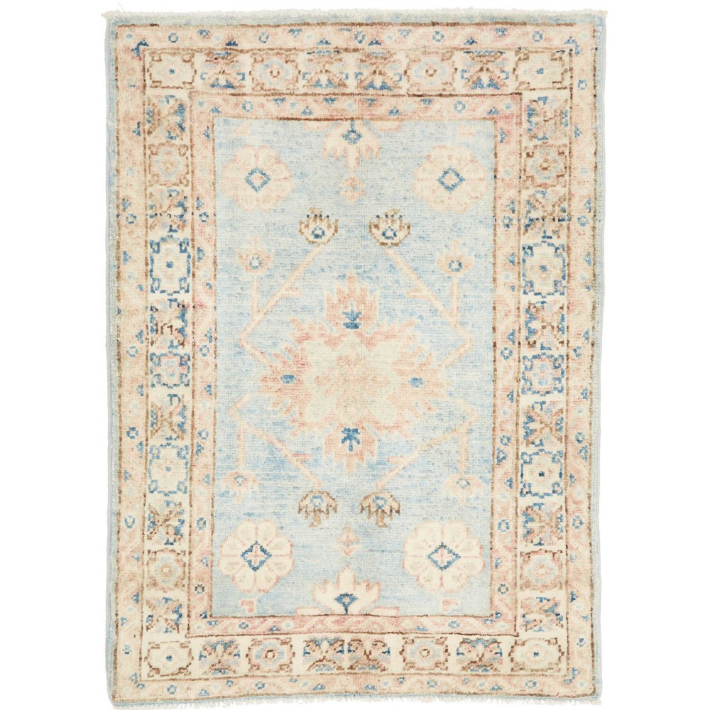 Tappeto Kazak Afghanistan bianco 63x88