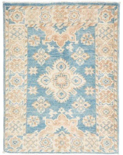 Tappeto Kazak Afghanistan bianco grigio 65x84