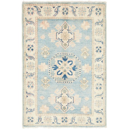 Tappeto Kazak Afghanistan bianco grigio 59x85