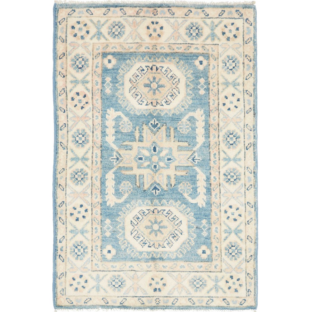 Tappeto Kazak Afghanistan bianco 60x90