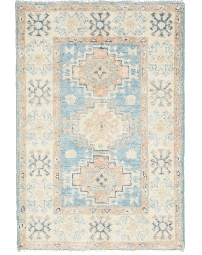 Tappeto Kazak Afghanistan bianco 59x87