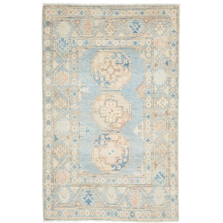 Tappeto Kazak Afghanistan bianco marrone 86x138