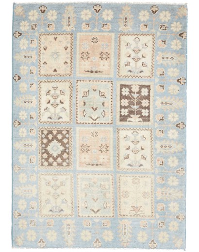 Tappeto Kazak Afghanistan bianco azzurro 85x122