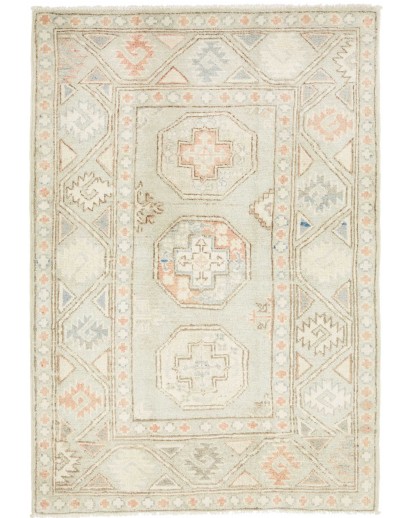Tappeto Kazak Afghanistan bianco 84x121