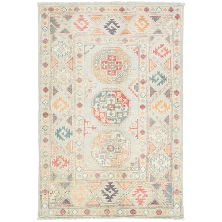 Tappeto Kazak Afghanistan bianco 81x120