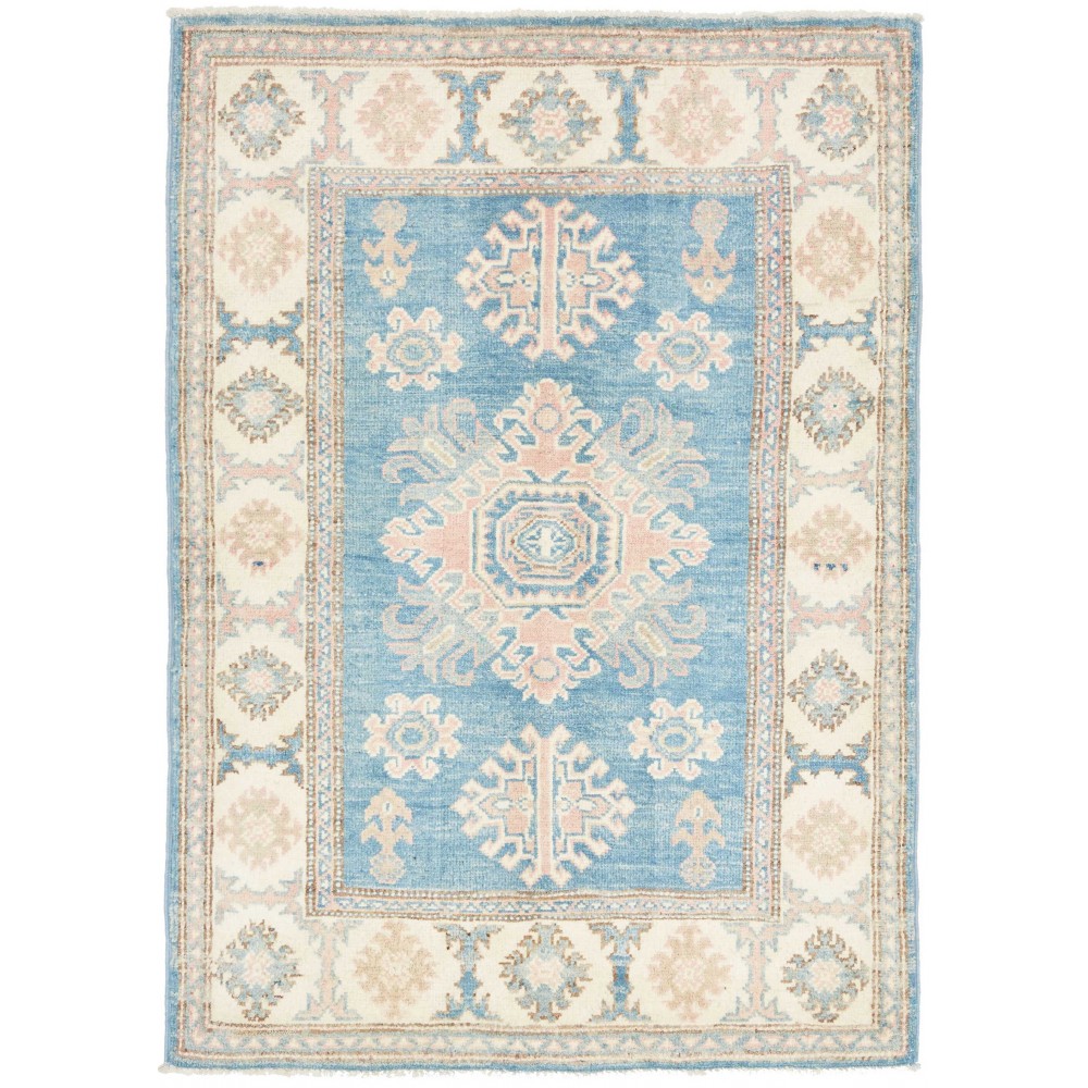 Tappeto Kazak Afghanistan bianco 84x120