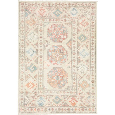 Tappeto Kazak Afghanistan bianco marrone 84x119