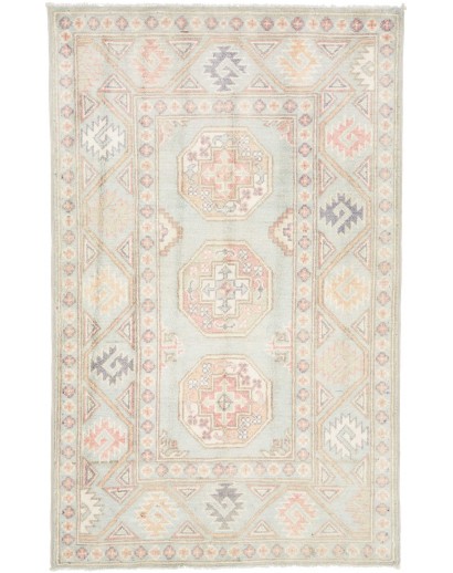 Tappeto Kazak Afghanistan bianco 82x130