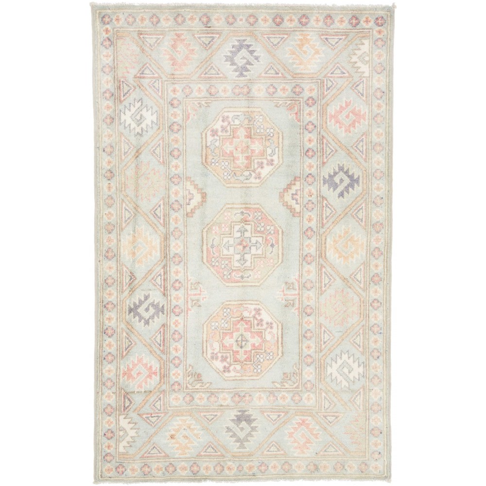 Tappeto Kazak Afghanistan bianco 82x130