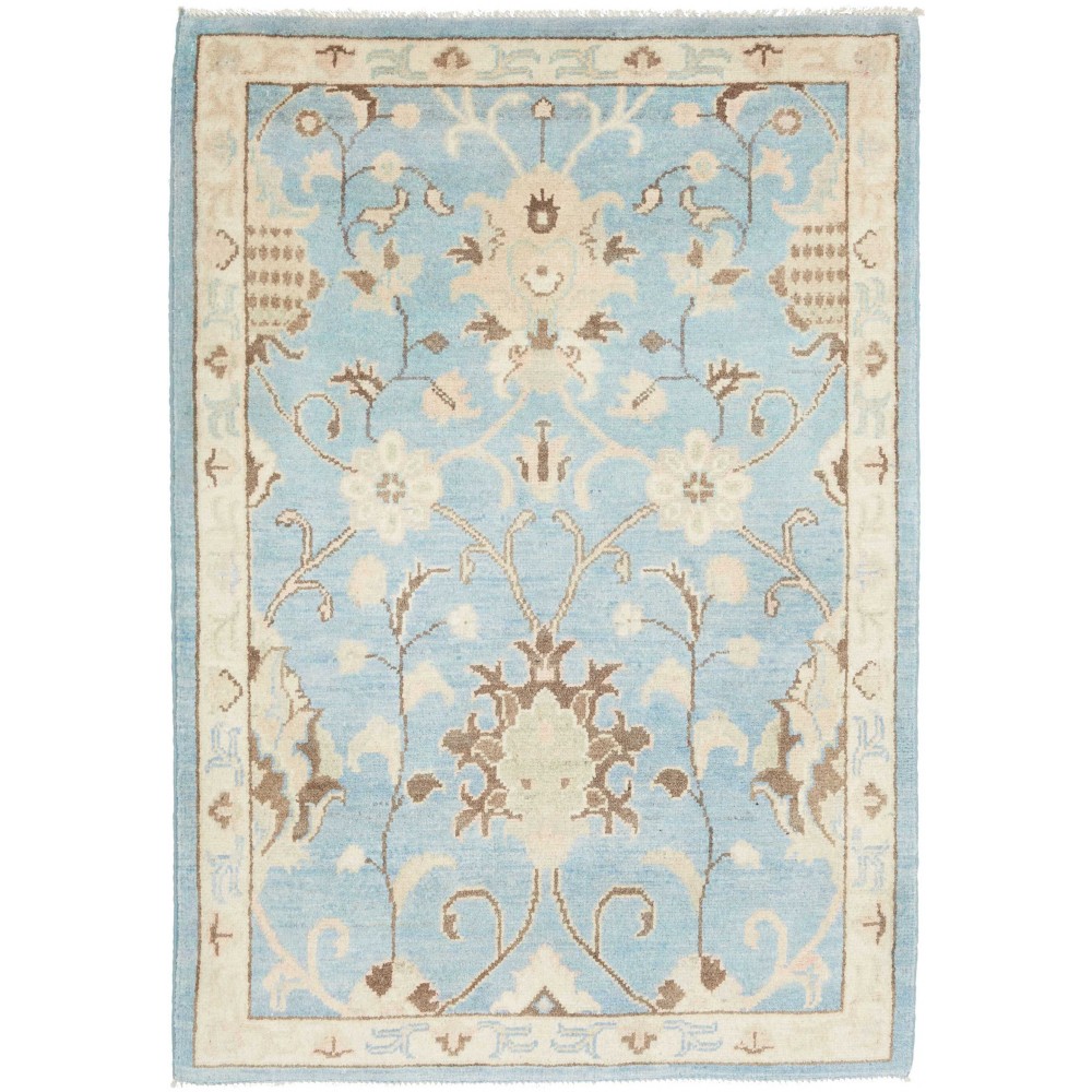 Tappeto Kazak Afghanistan bianco marrone 83x120