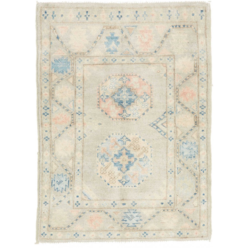 Tappeto Kazak Afghanistan bianco 63x88