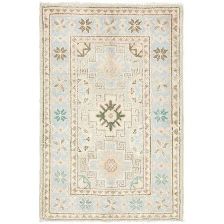 Tappeto Kazak Afghanistan bianco azzurro 62x93