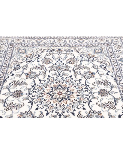 Tappeto Nain Kashmar Persia beige azzurro 168x238