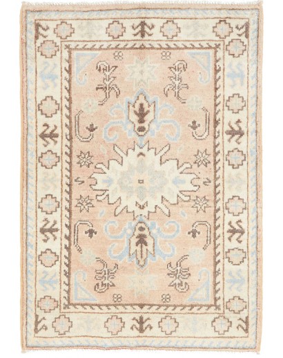 Tappeto Kazak Afghanistan bianco beige 62x89