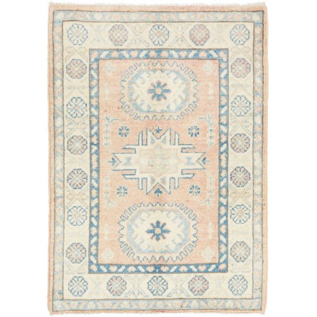 Tappeto Kazak Afghanistan bianco giallo 66x92