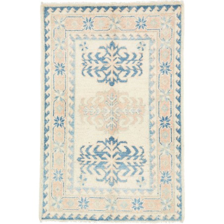 Tappeto Kazak Afghanistan bianco grigio 64x95
