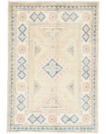 Tappeto Kazak Afghanistan bianco 68x96