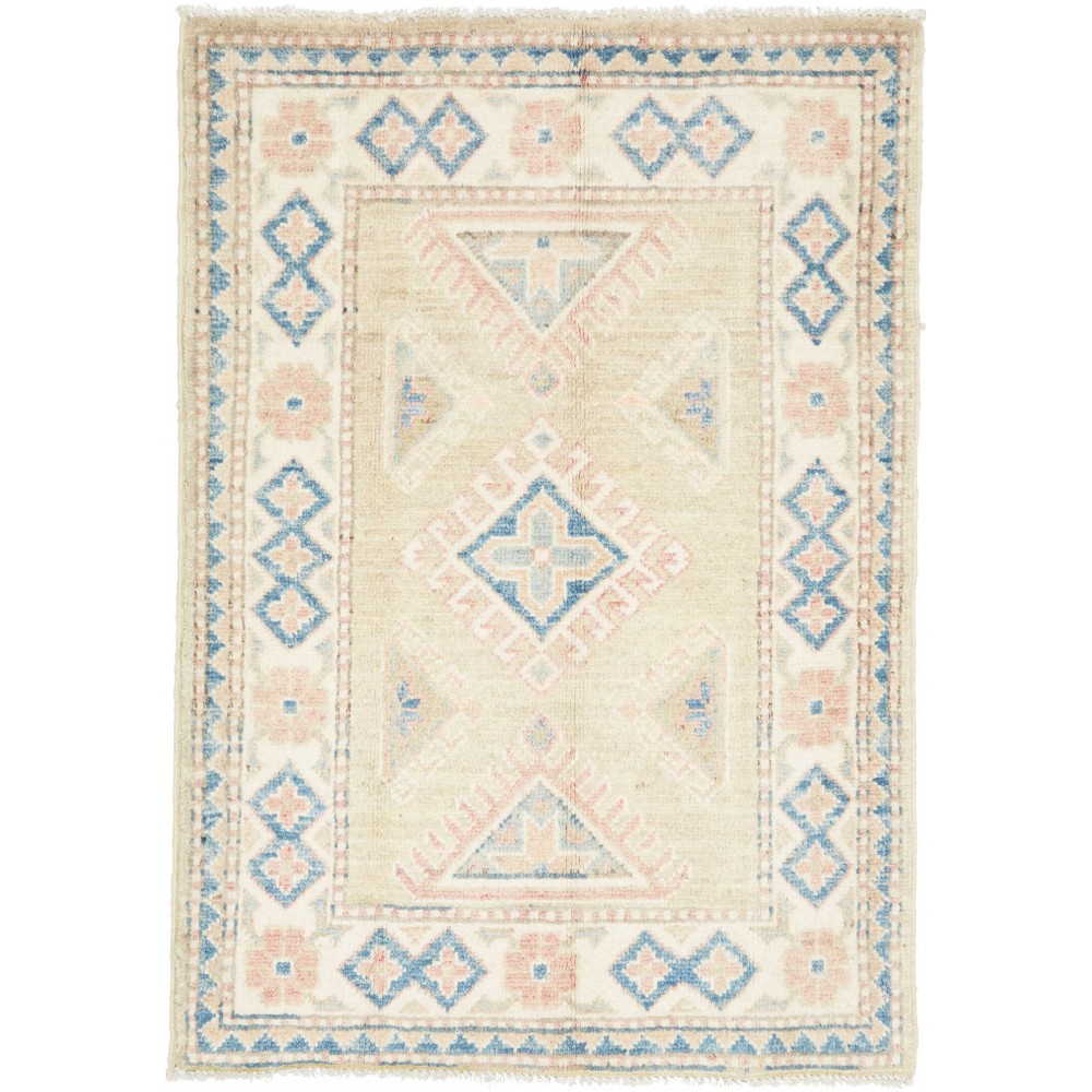 Tappeto Kazak Afghanistan bianco 68x96