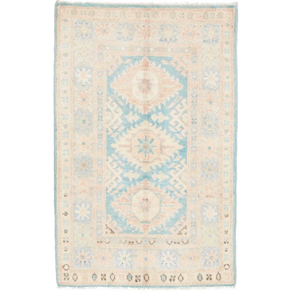 Tappeto Kazak Afghanistan bianco 62x95