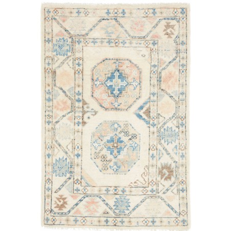 Tappeto Kazak Afghanistan bianco 60x90