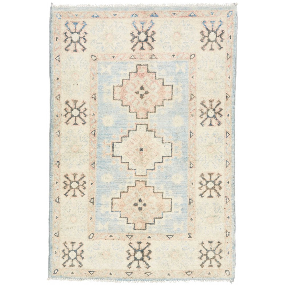 Tappeto Kazak Afghanistan bianco 65x94