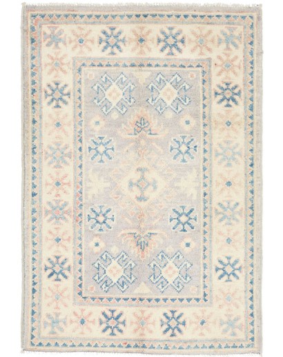 Tappeto Kazak Afghanistan bianco 63x92
