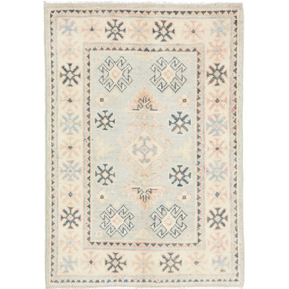 Tappeto Kazak Afghanistan bianco 66x94