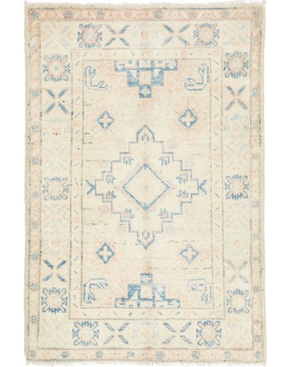 Tappeto Kazak Afghanistan bianco 64x94
