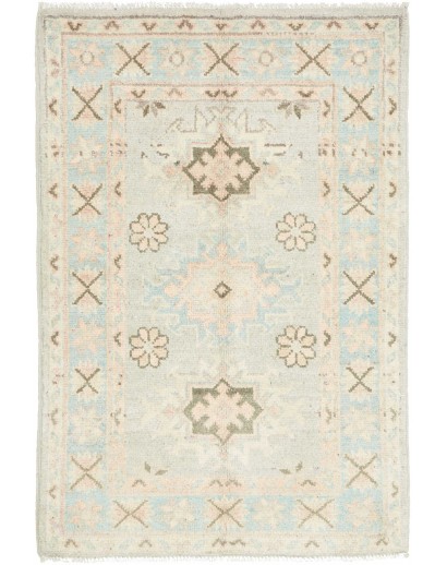 Tappeto Kazak Afghanistan bianco 64x93