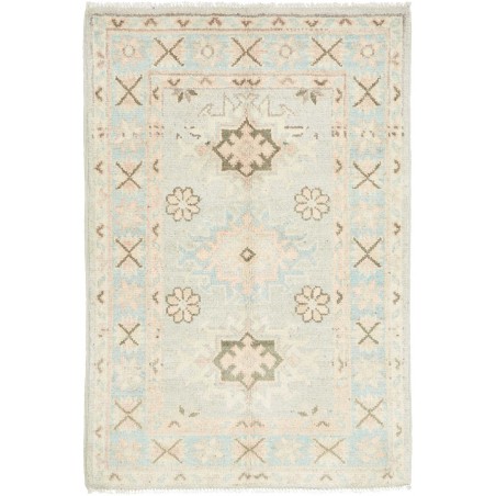 Tappeto Kazak Afghanistan bianco 64x93