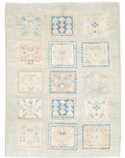 Tappeto Kazak Afghanistan bianco 63x85