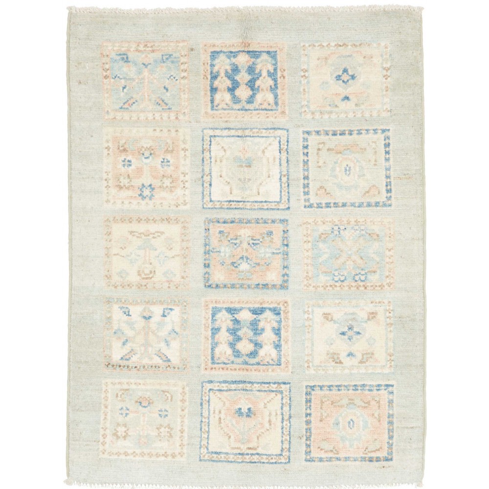 Tappeto Kazak Afghanistan bianco 63x85