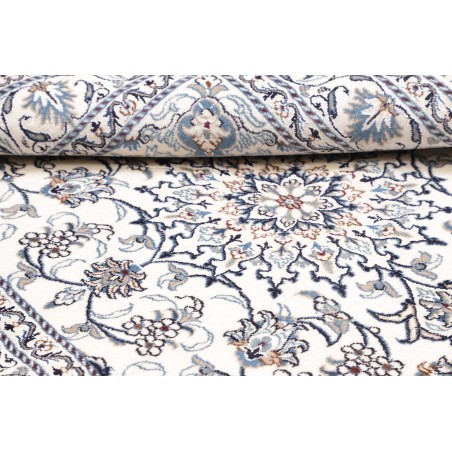 Tappeto Nain Kashmar Persia beige azzurro 168x238