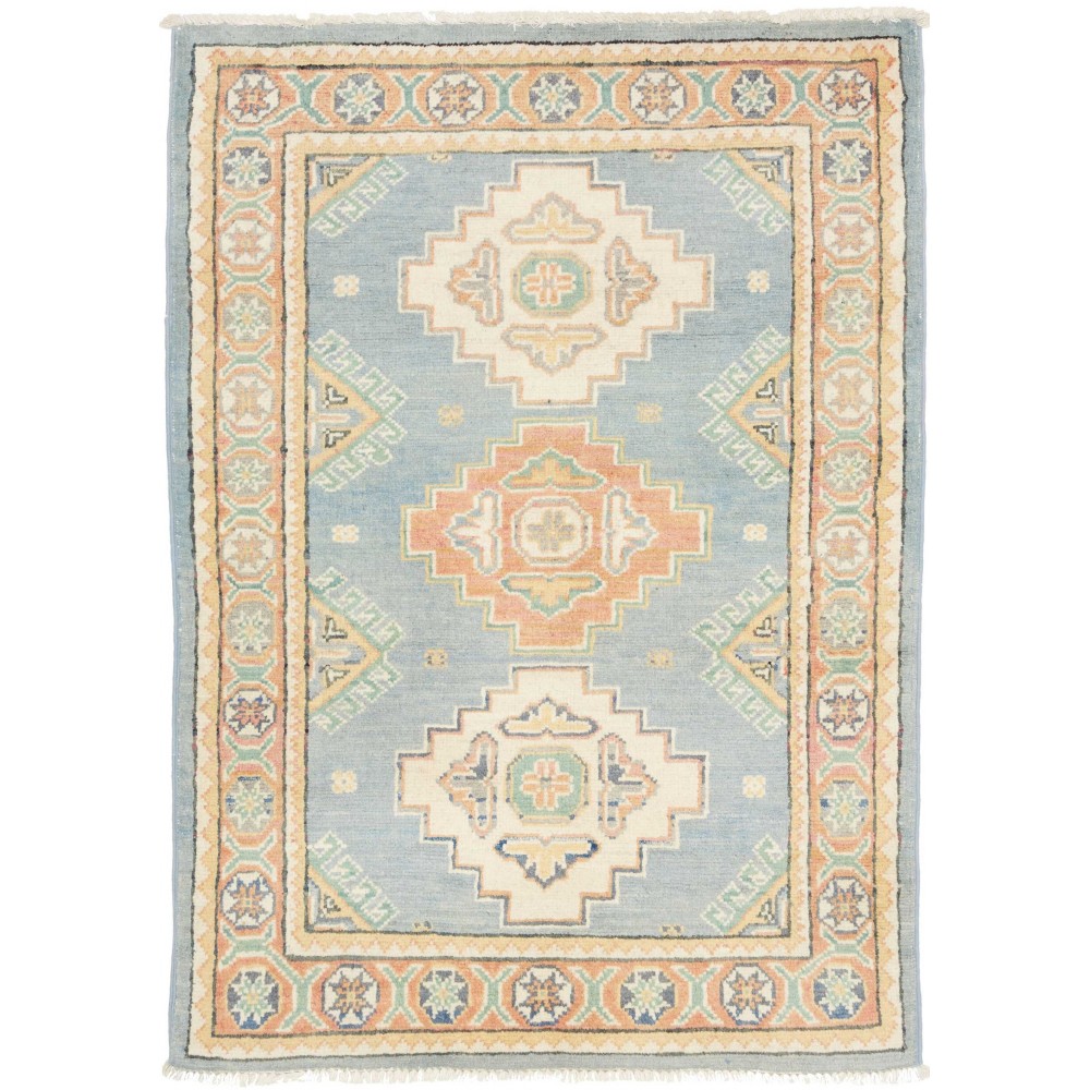 Tappeto Kazak Afghanistan beige bianco 80x114