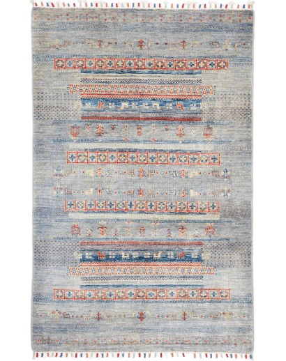 Tappeto Siva Pakistan beige grigio 103x152