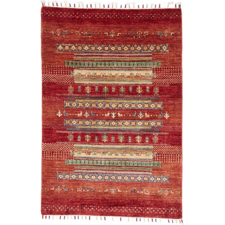 Tappeto Siva Pakistan marrone grigio 99x150