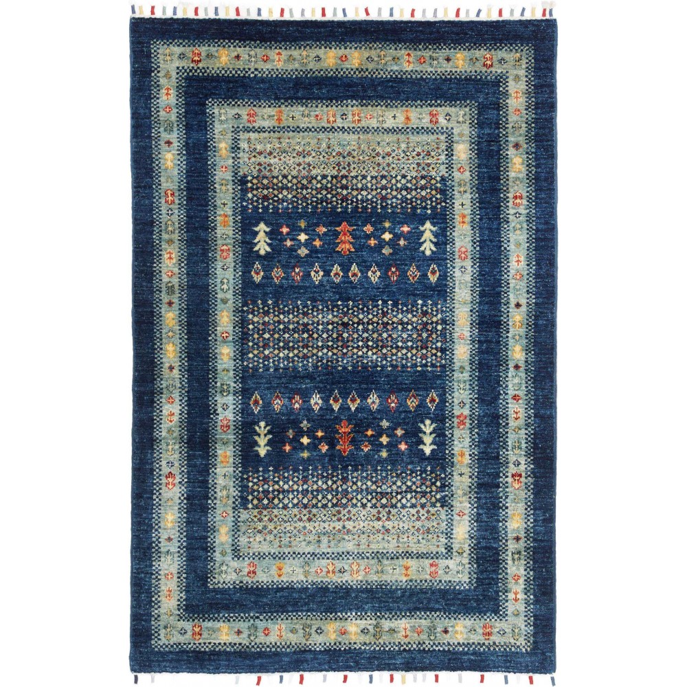 Tappeto Siva Pakistan grigio beige 100x151